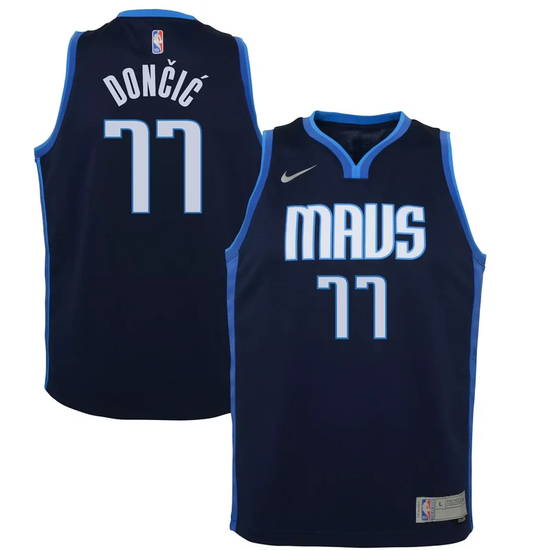 Christian Wood Dallas Mavericks Fast Break Jersey - Icon Edition - Blue NBA - Image 5