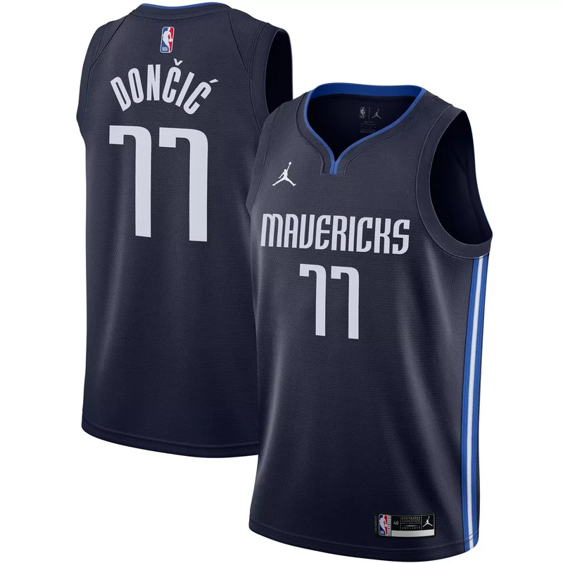 Dirk Nowitzki Dallas Mavericks Hardwood Classics 1998-99 Hyper Hoops Jersey - Blue NBA - Image 4
