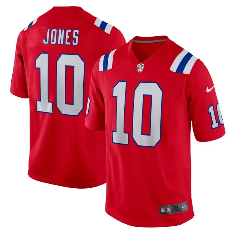 Mac Jones New England Patriots Inverted Game Jersey Gray - Image 5