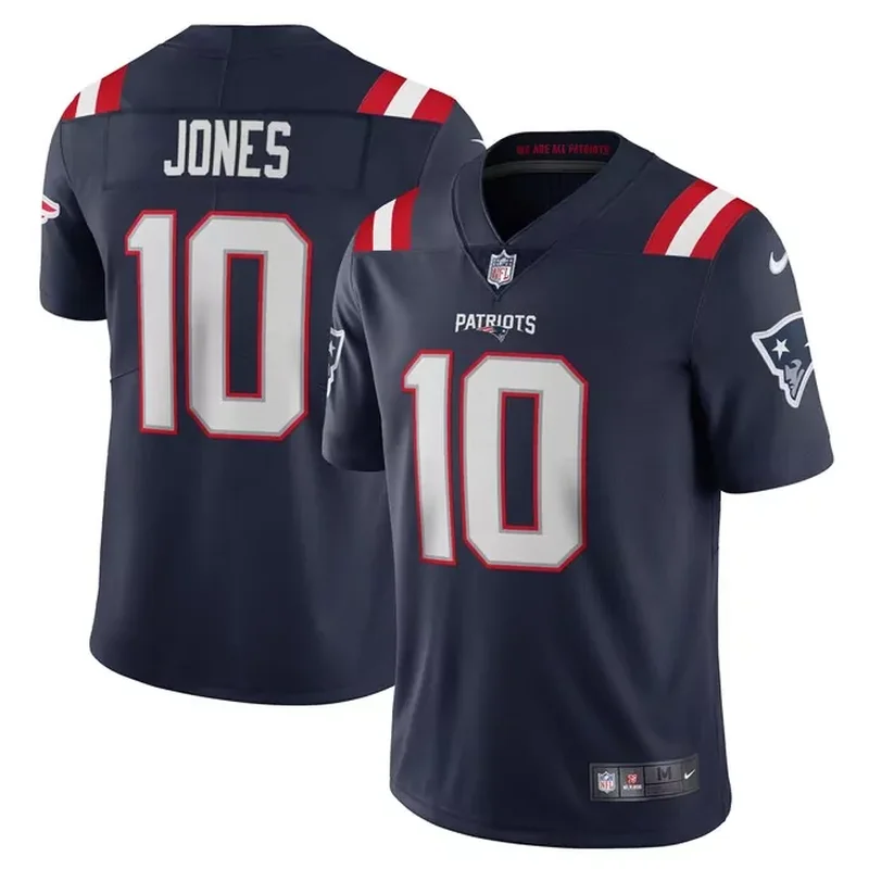 Mac Jones New England Patriots Inverted Game Jersey Gray - Image 3