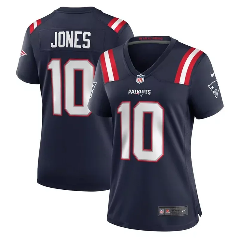 Mac Jones New England Patriots Womens Player Jersey Navy