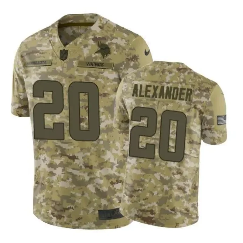 Mackensie Alexander Jersey NFL Camo Minnesota Vikings