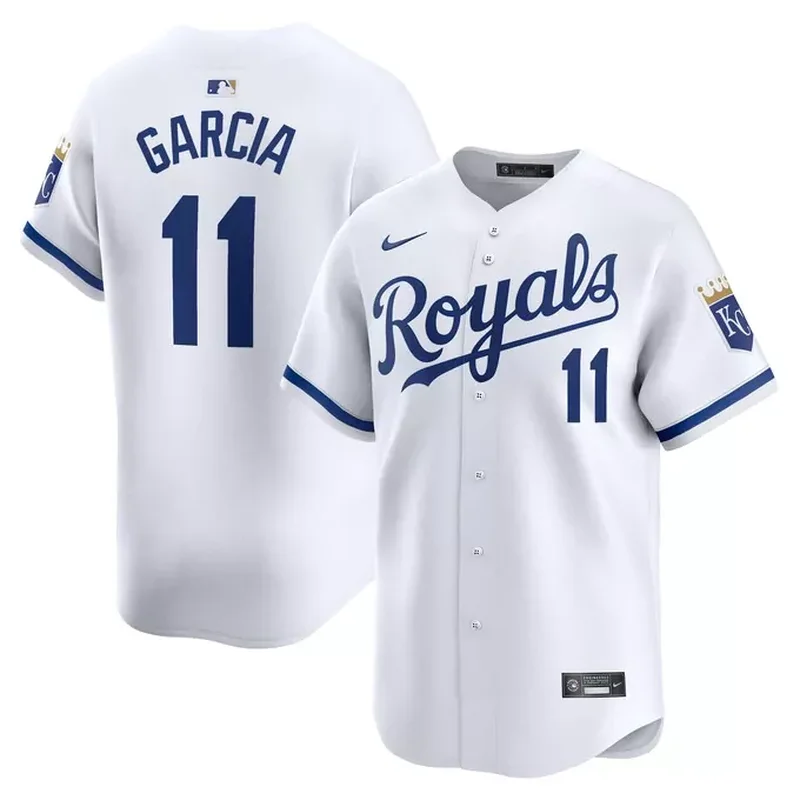 Maikel Garcia Kansas City Royals Home Player Jersey White