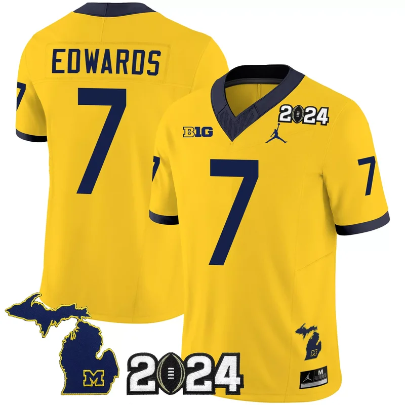 Alternate Blake Corum michigan wolverines 2024 jersey all stitched - Image 2