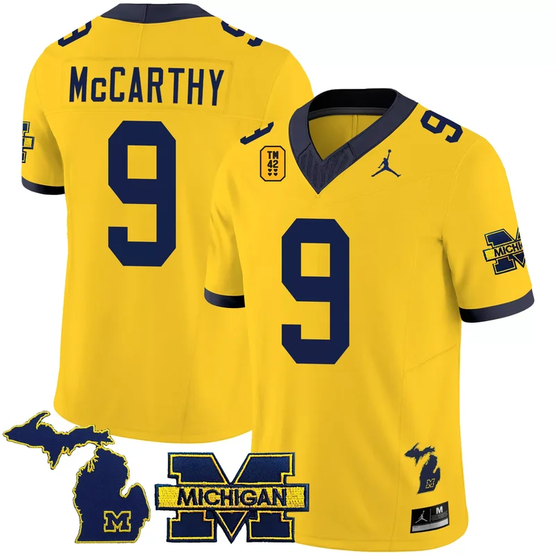Maize Roman Wilson michigan wolverines cactus jack jersey all stitched - Image 3