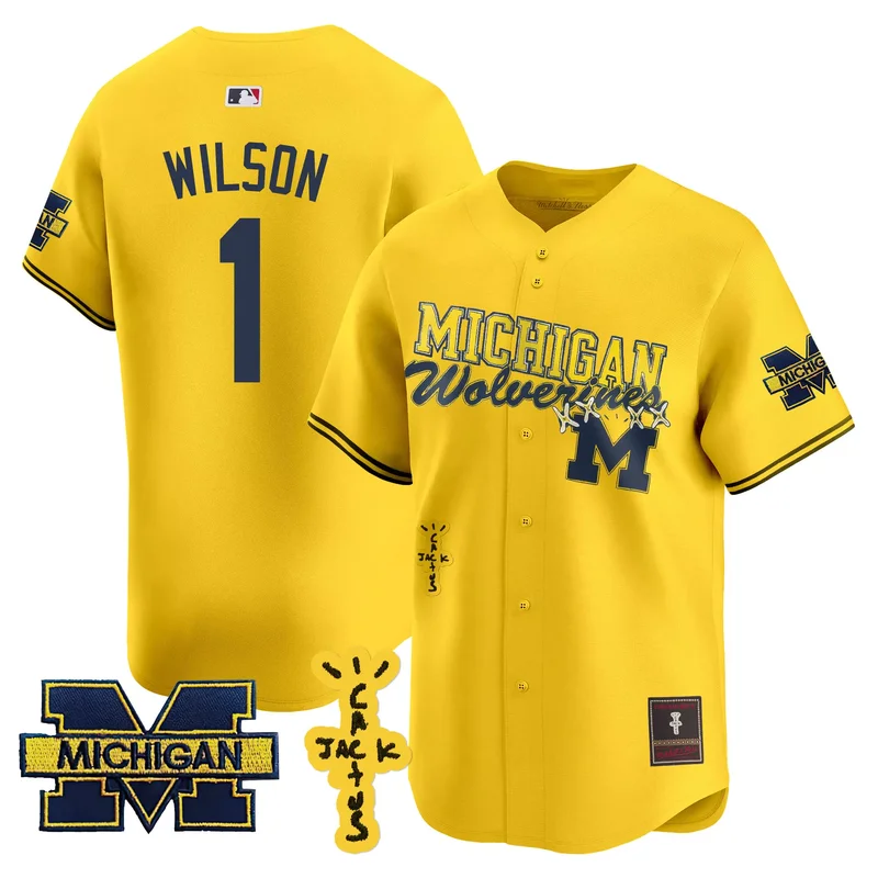 Maize Roman Wilson michigan wolverines cactus jack jersey all stitched