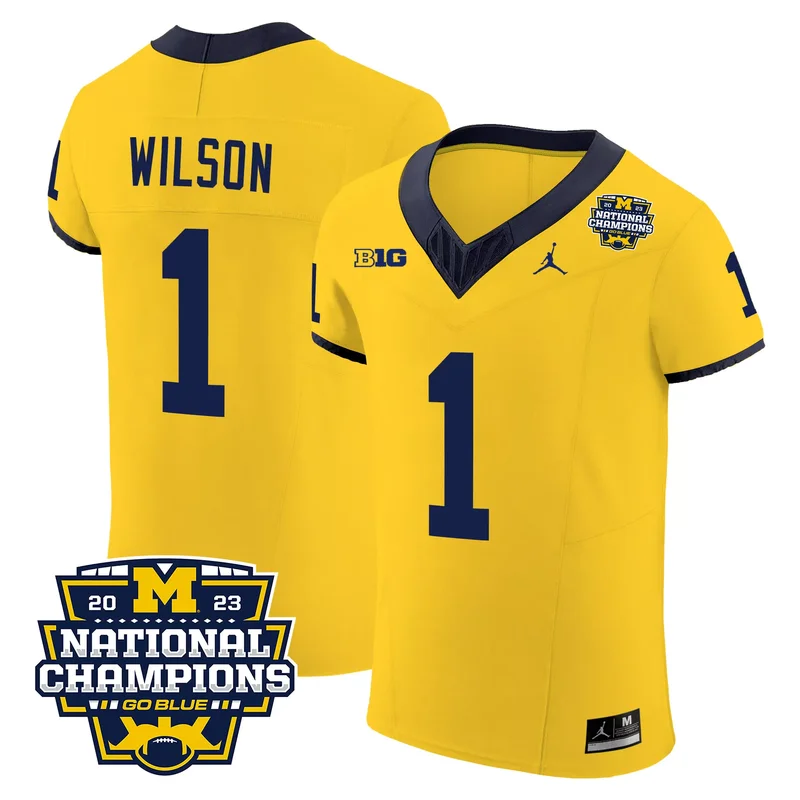 Blake Corum michigan wolverines split jersey all stitched - Image 3