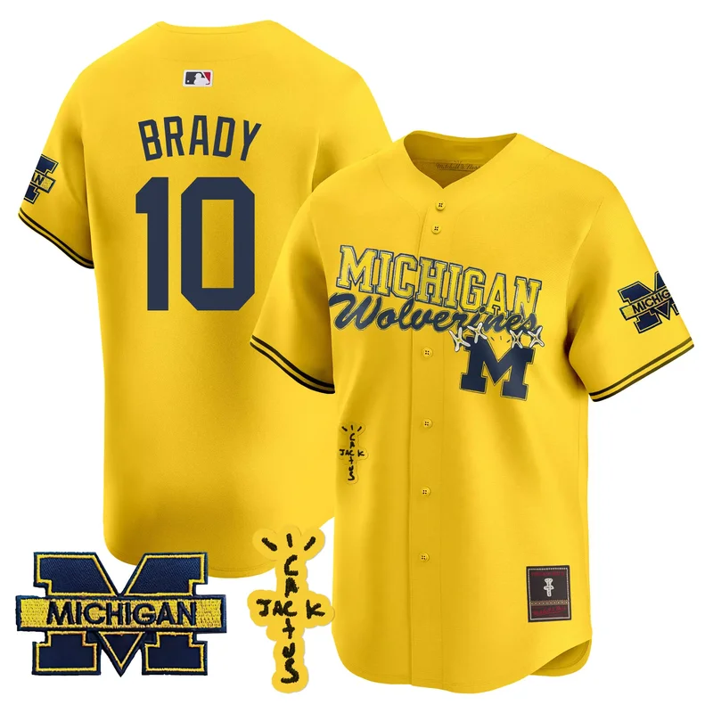 Maize #1 Team michigan wolverines 2023 special jersey all stitched - Image 5