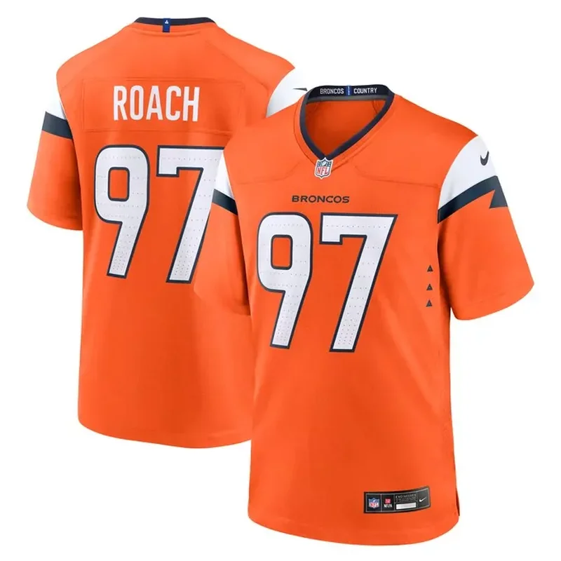 Jaleel McLaughlin Denver Broncos Mile High Collection 1977 Throwback Player Game Jersey Orange - Image 4