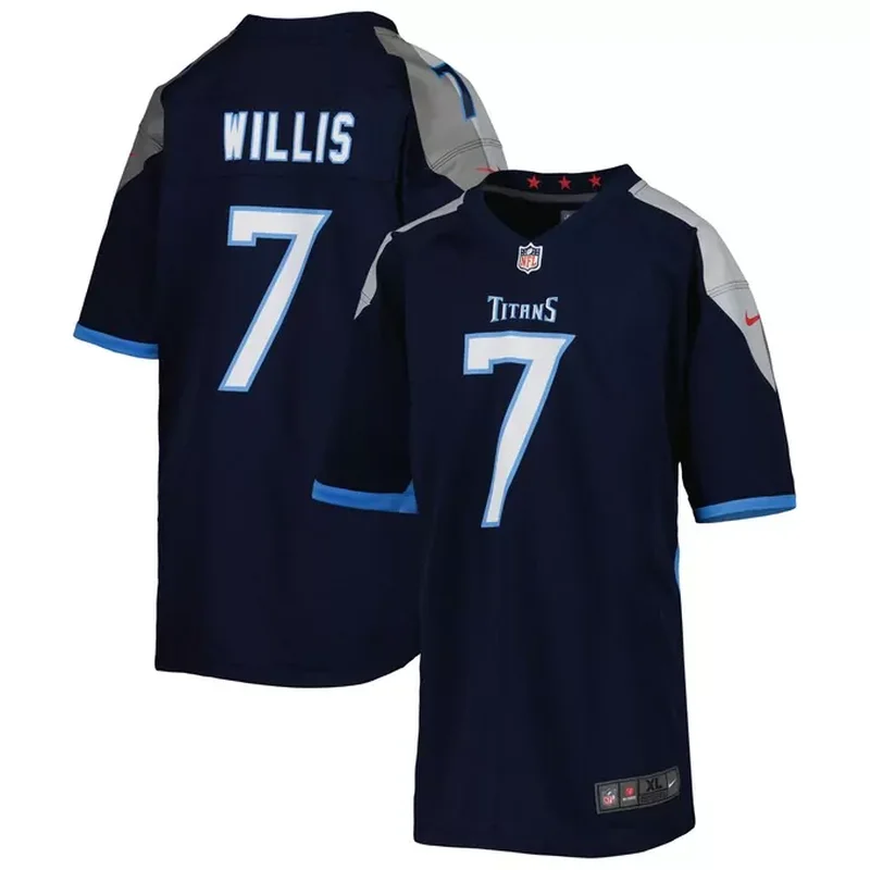 Malik Willis Tennessee Titans Game Jersey Light Blue - Image 2