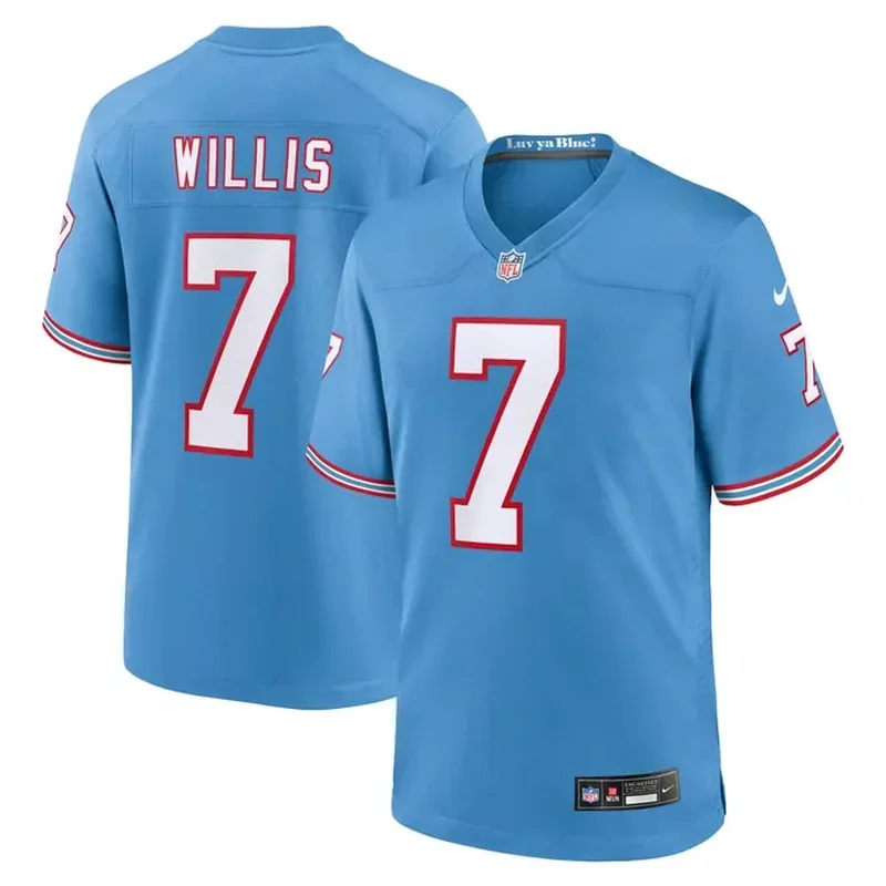 Malik Willis Tennessee Titans Game Jersey Light Blue - Image 5