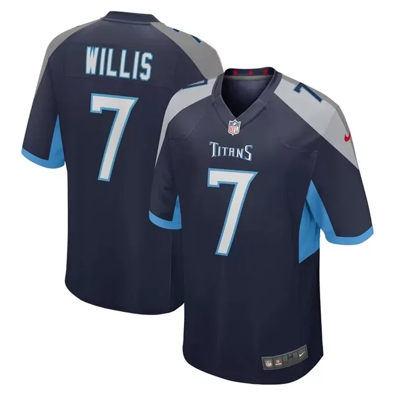 Vince Young Tennessee Titans Womens Game Retired Player Jersey Navy - Image 4