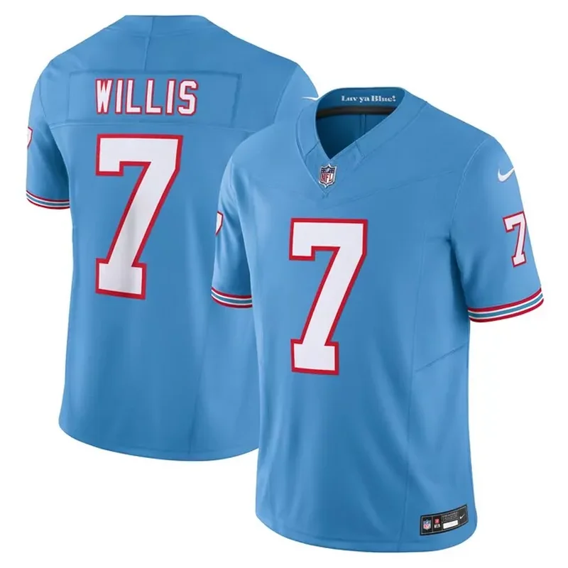DeAndre Hopkins Tennessee Titans Womens Oilers Throwback Player Game Jersey Light Blue - Image 5