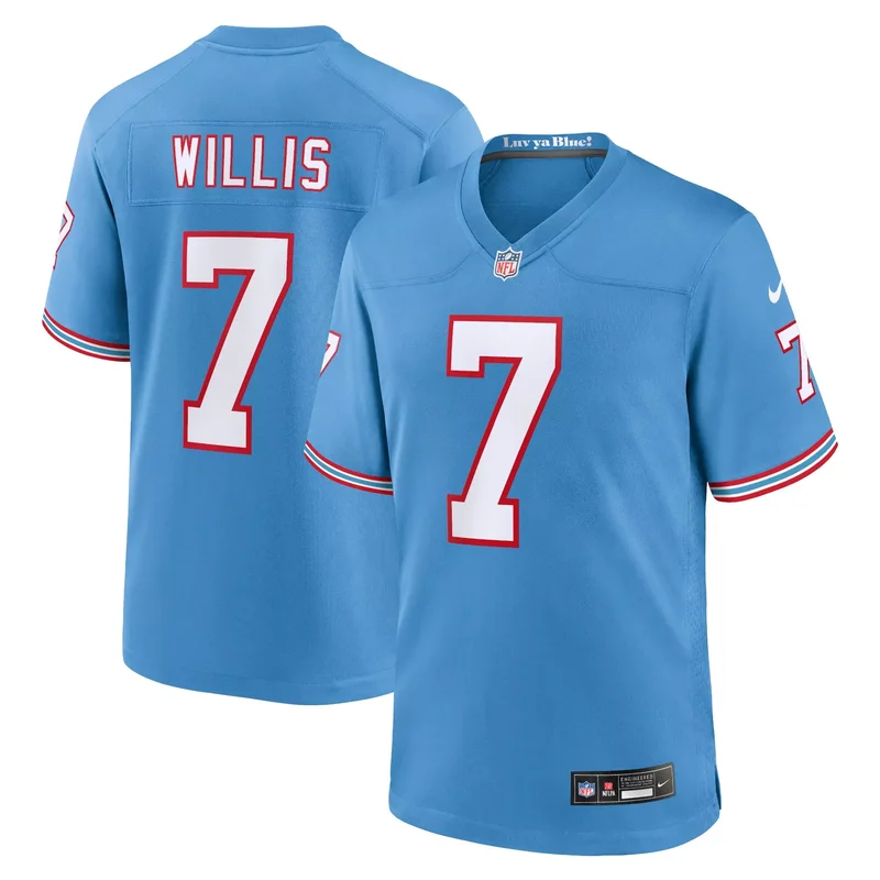 Malik Willis Tennessee Titans Youth Jersey - Light Blue