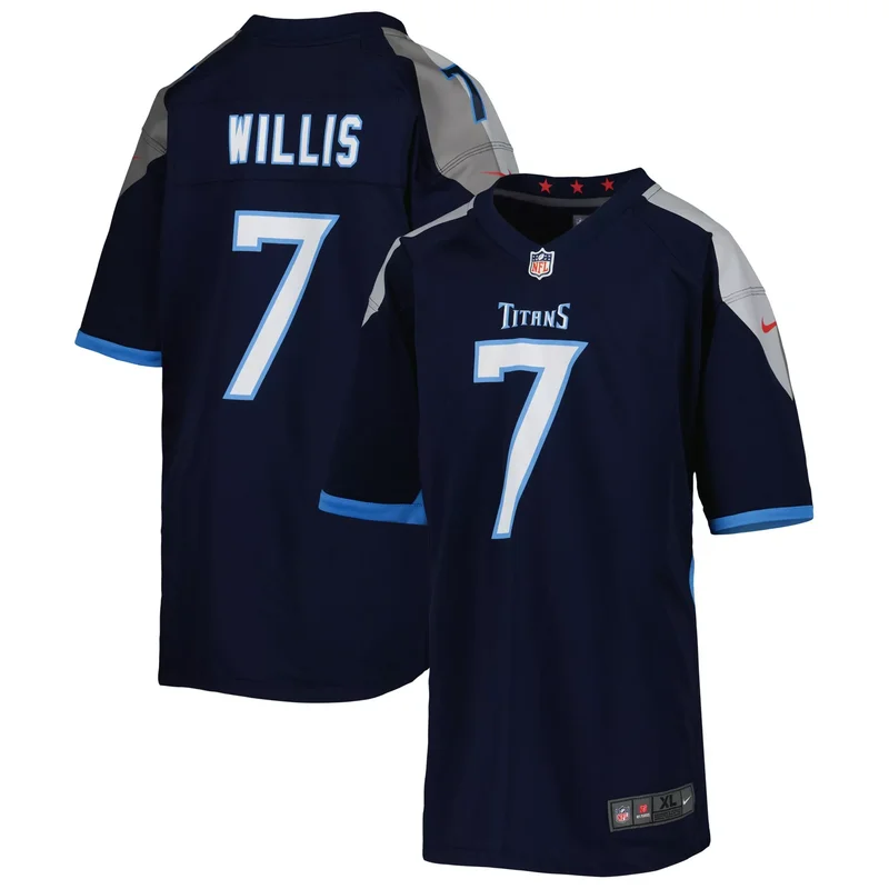 Malik Willis Tennessee Titans Youth Jersey - Light Blue - Image 2