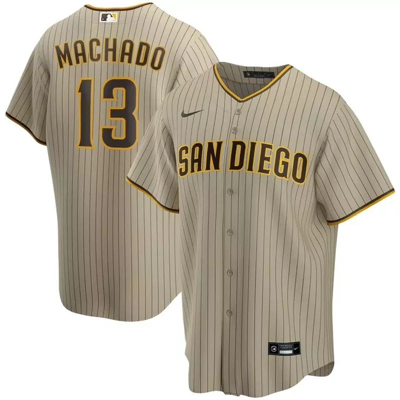 Manny Machado San Diego Padres Alternate Player Jersey Brown - Image 5