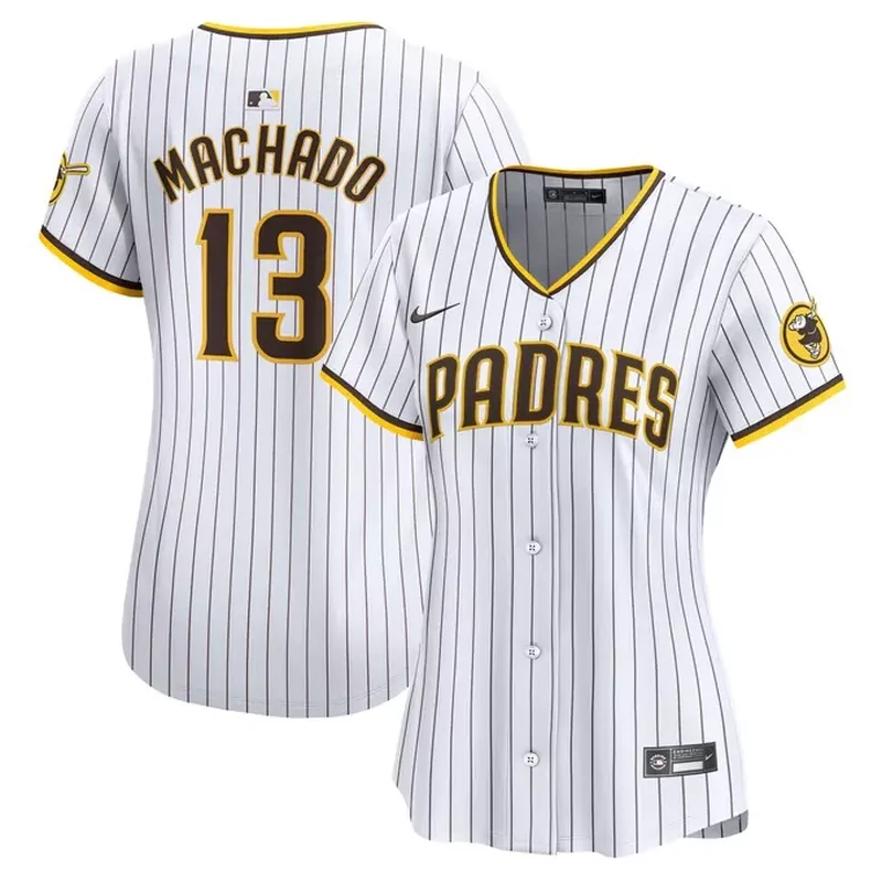 Manny Machado San Diego Padres Home Elite Jersey White - Image 2