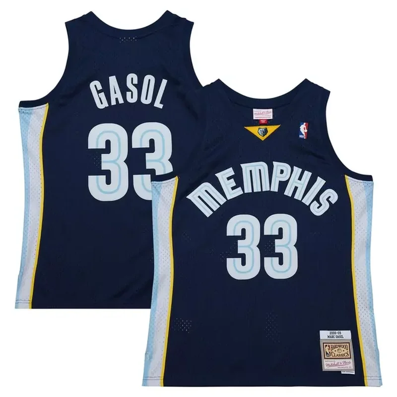 Marc Gasol Memphis Grizzlies 2008/09 Classics Throwback Jersey Navy