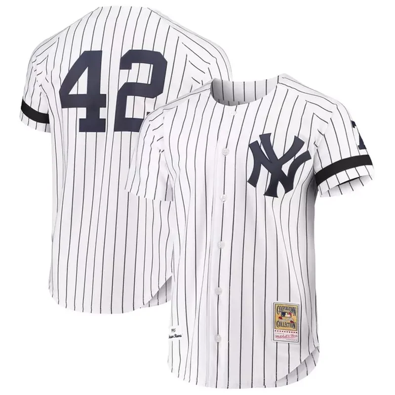 Mariano Rivera New York Yankees Cooperstown Collection Mesh Batting Practice Jersey Navy - Image 4