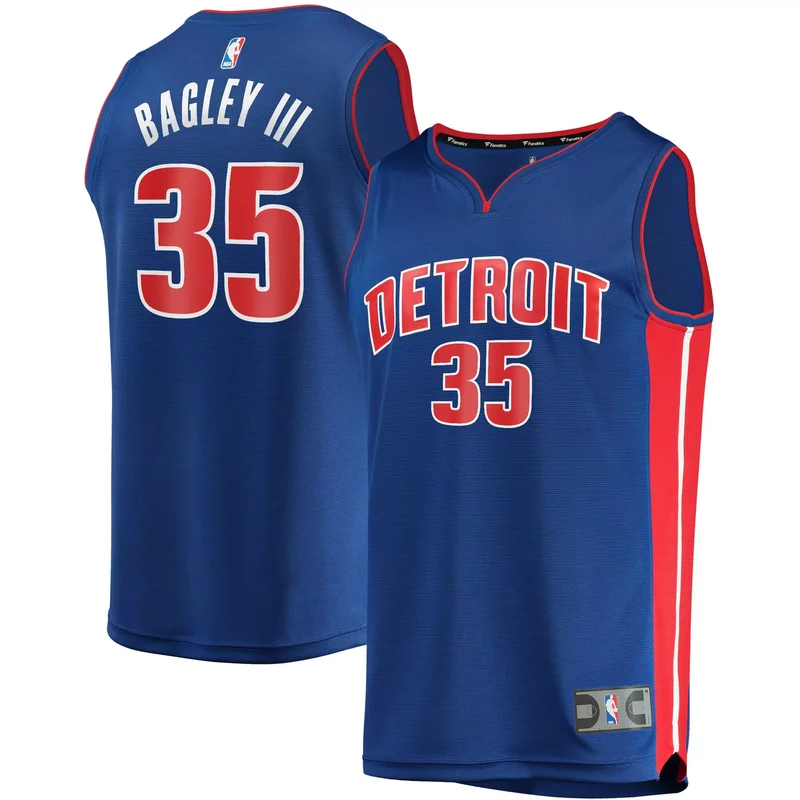 Marvin Bagley Iii Detroit Pistons 2021/22 Fast Break Jersey - Icon Edition - Blue NBA