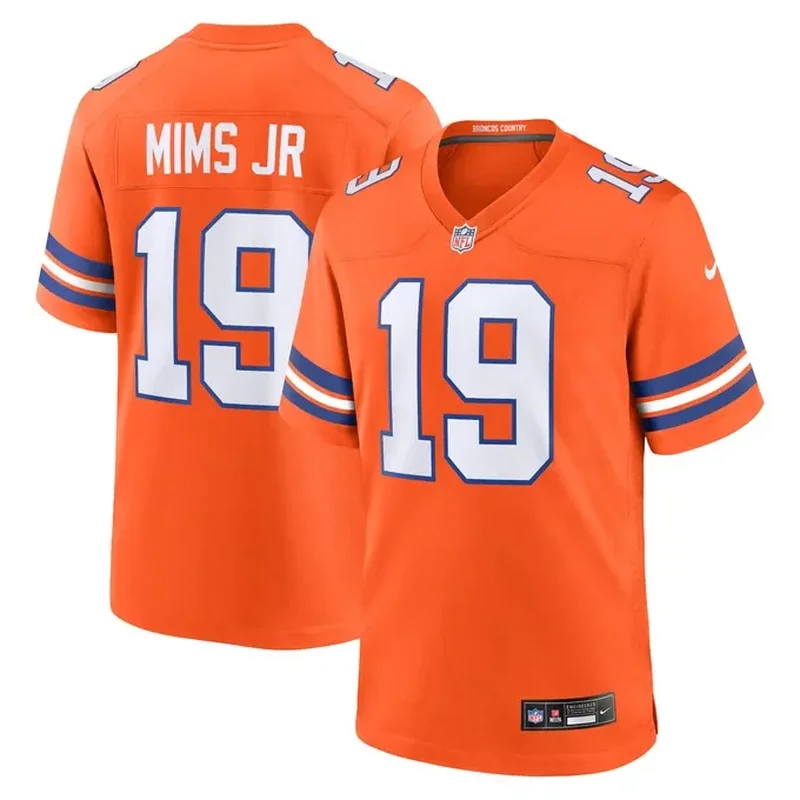 Marvin Mims Jr Denver Broncos Mile High Collection 1977 Throwback Player Game Jersey Orange