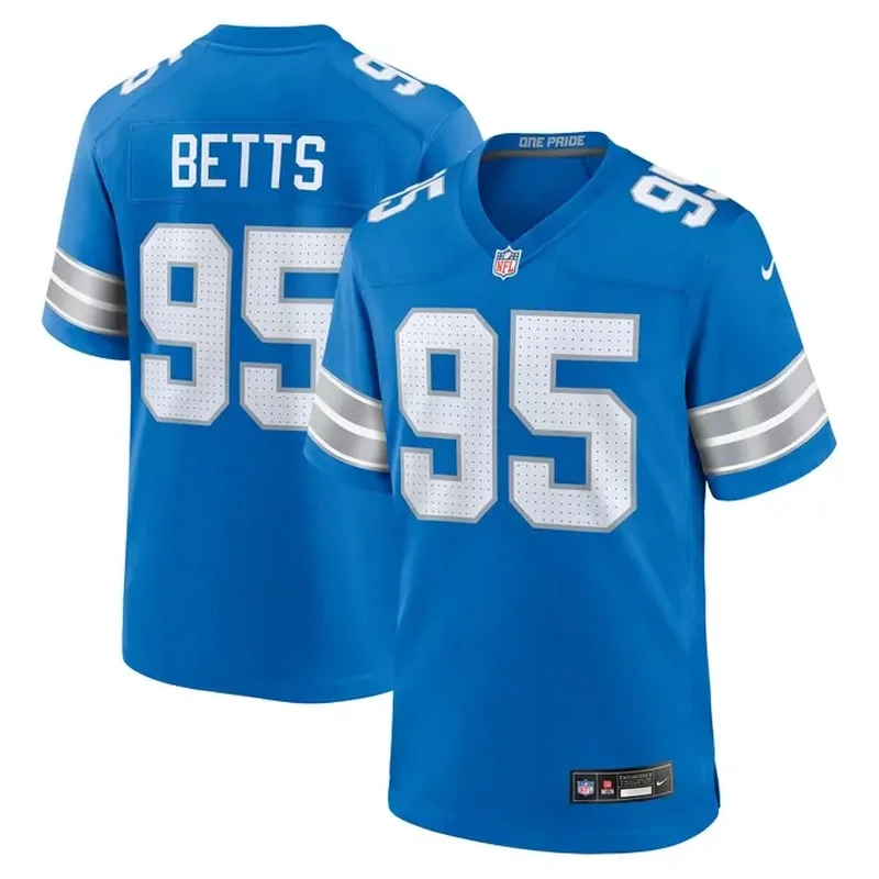 Kyle Peko Detroit Lions Game Jersey Blue - Image 3