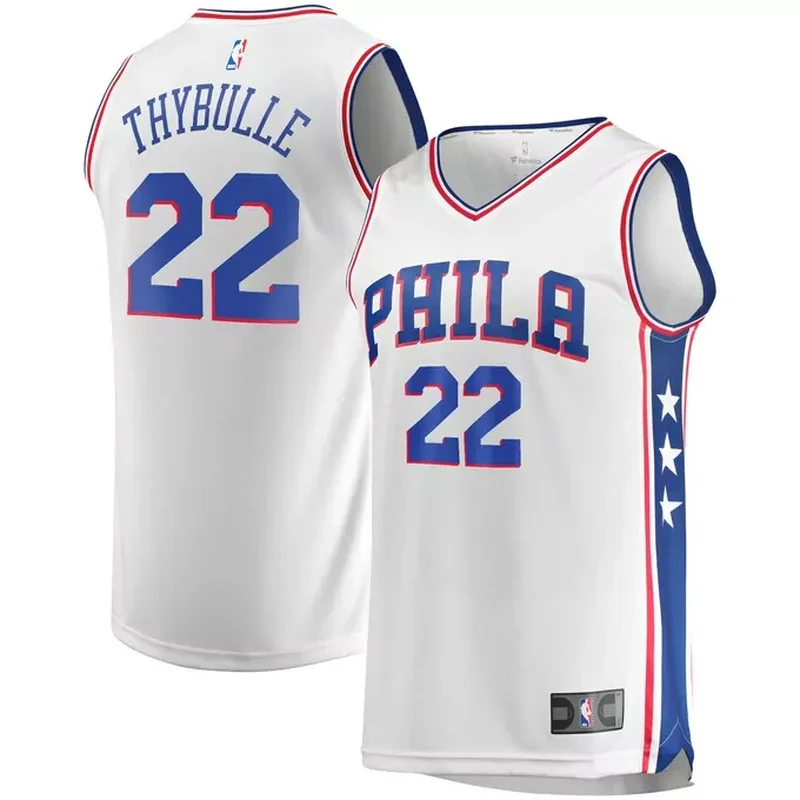 Tyrese Maxey Philadelphia 76ers Fast Jersey Royal Icon Edition - Image 4