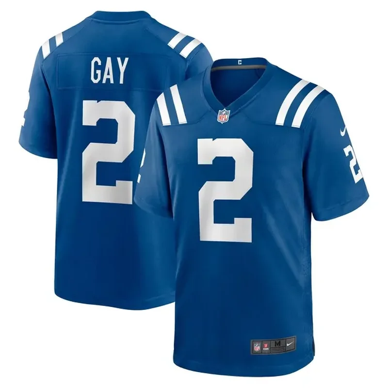 Matt Gay Indianapolis Colts Game Player Jersey Royal