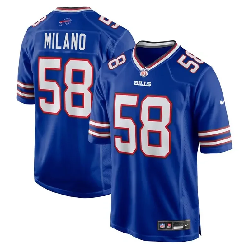 Matt Milano Buffalo Bills Game Player Jersey Royal