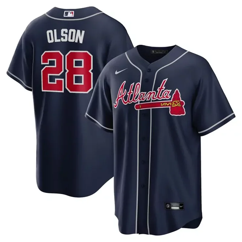 Hank Aaron Atlanta Braves Throwback Cooperstown Jersey White - Image 5