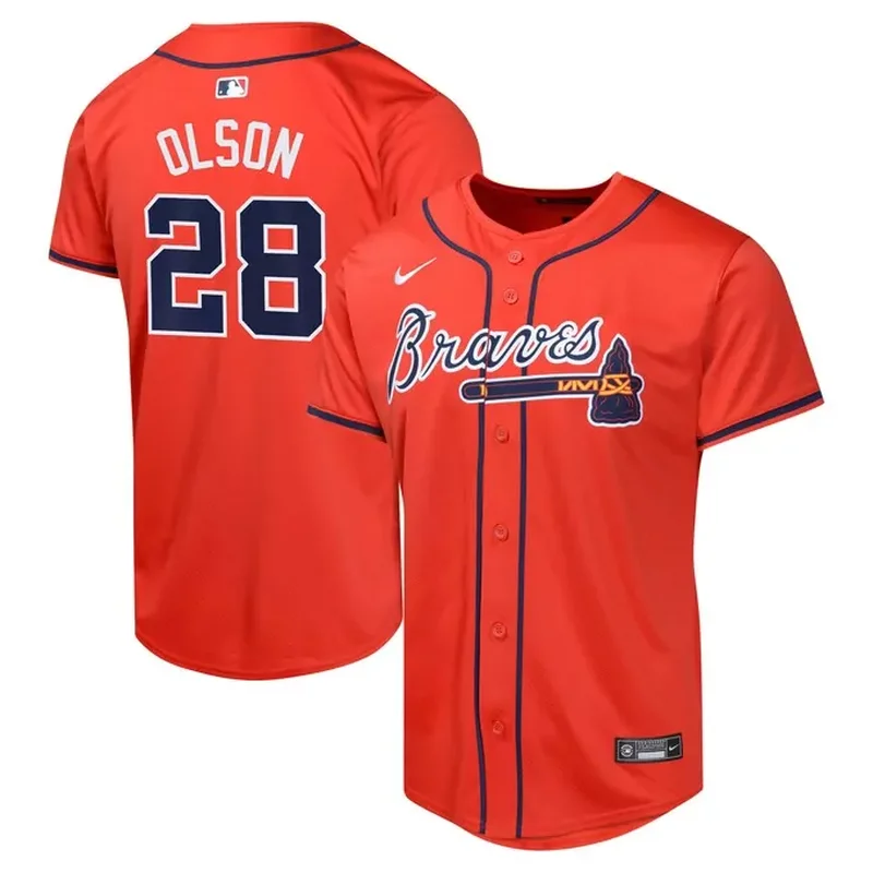 Matt Olson Atlanta Braves Alternate Player Jersey Red
