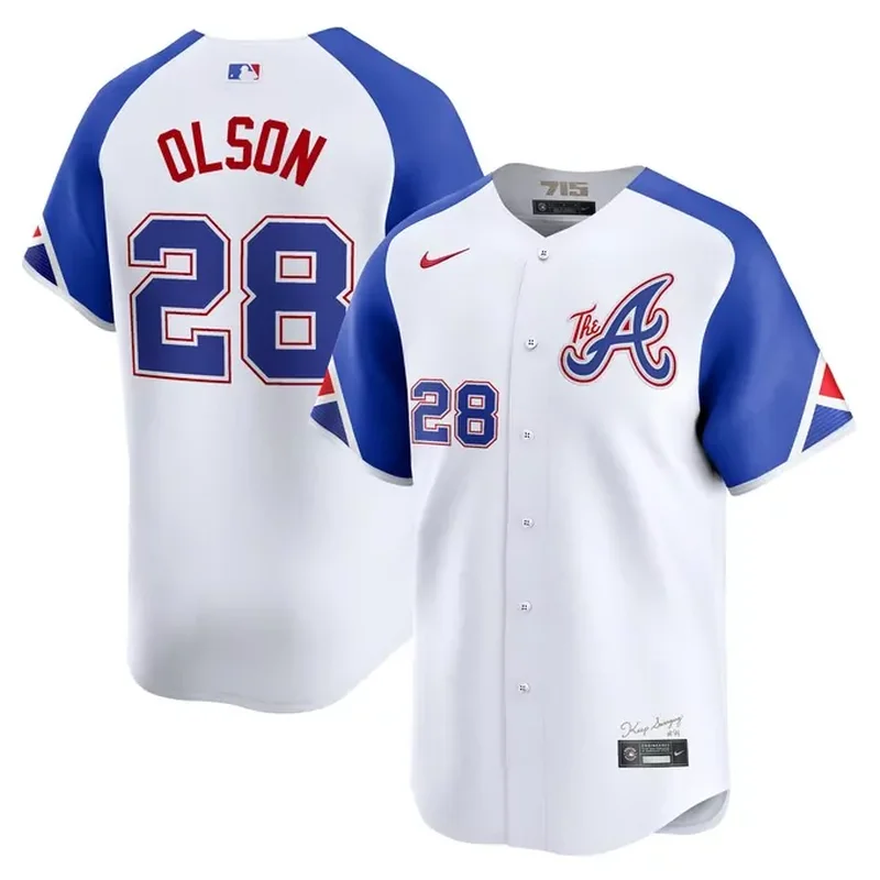 Hank Aaron Atlanta Braves Throwback Cooperstown Jersey White - Image 2