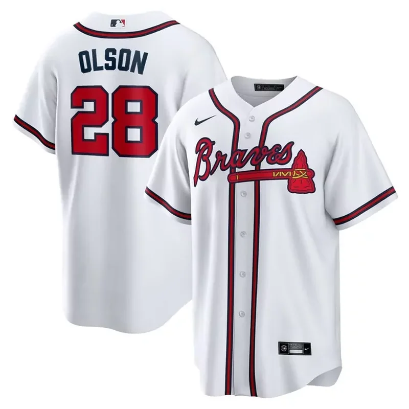 Max Fried Atlanta Braves Home Player Jersey White - Image 4
