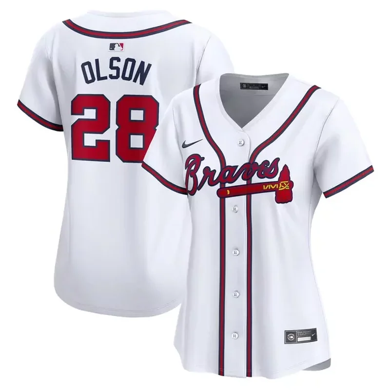 Jarred Kelenic Atlanta Braves Home Player Jersey – White - Image 3