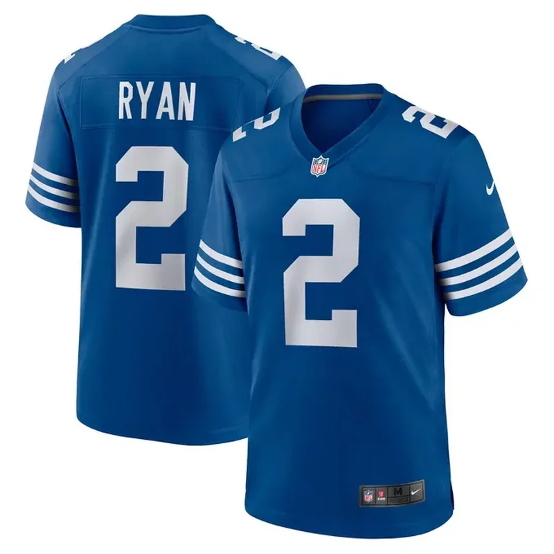 Reggie Wayne Indianapolis Colts Indiana Nights Alternate Game Jersey Royal - Image 4