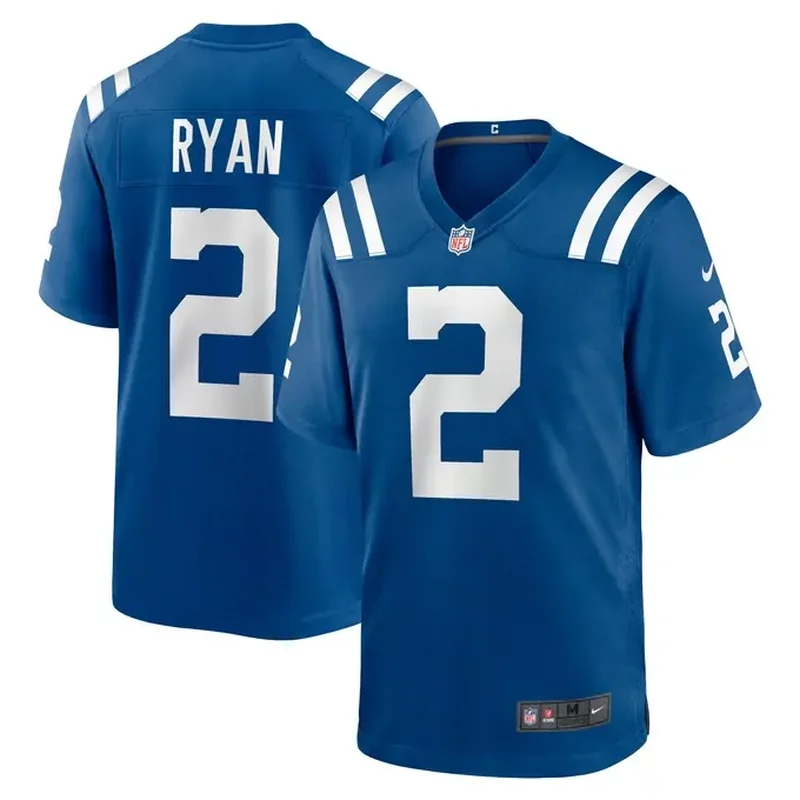 Indianapolis Colts Custom Game Jersey Royal - Image 5