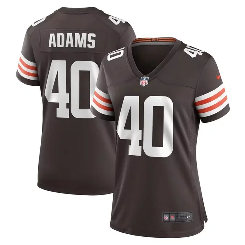 Matthew Adams Cleveland Browns Womens Team Game Jersey Brown