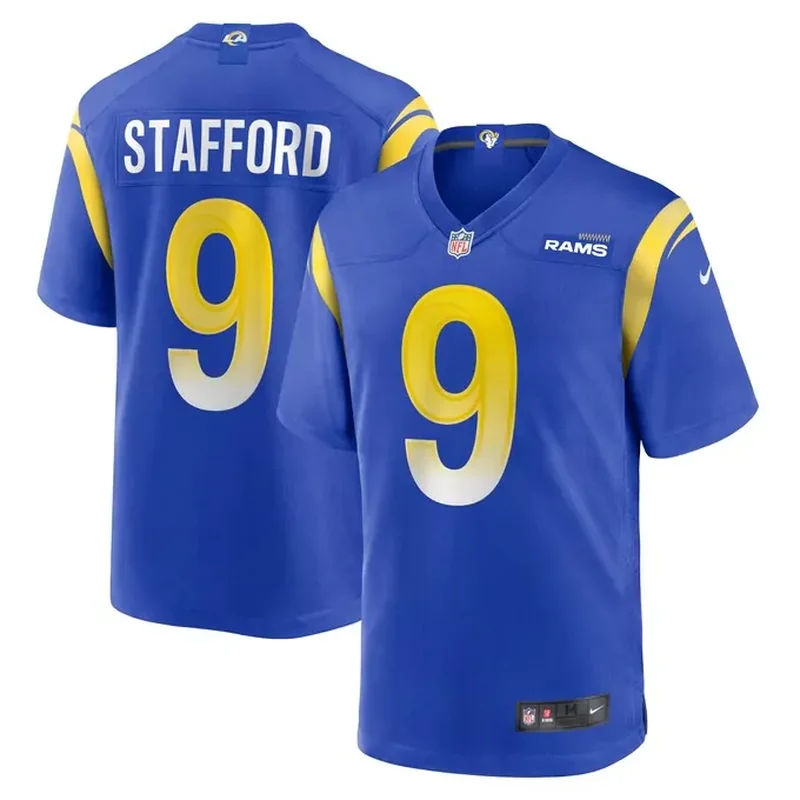 Number 1 Dad Los Angeles Rams Game Jersey Royal - Image 4