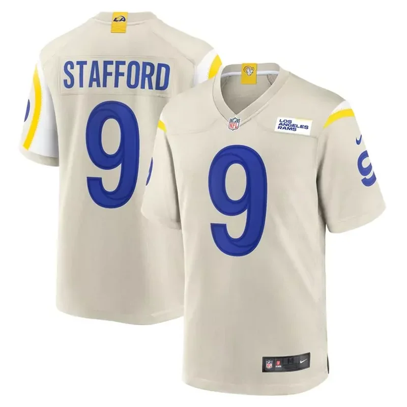 Matthew Stafford Los Angeles Rams Player Game Jersey Bone