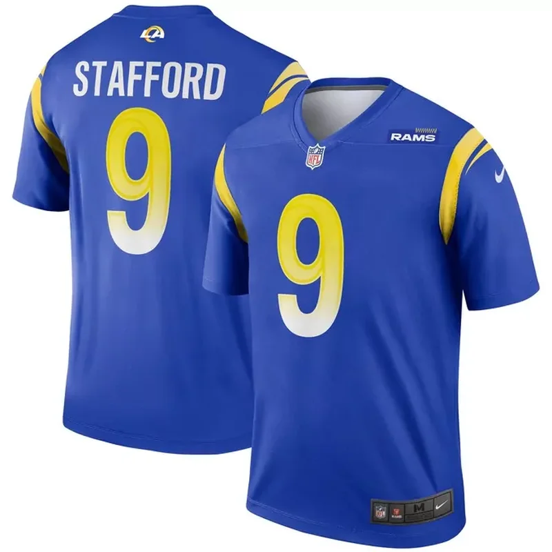 Matthew Stafford Los Angeles Rams Team Legend Player Performance Top Jersey Royal