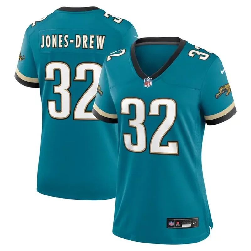 Maurice Jones-Drew Jacksonville Jaguars Womens Prowler Throwback Retired Player Game Jersey Teal