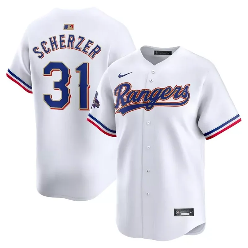 Mitch Garver Texas Rangers Home Player Jersey White - Image 4