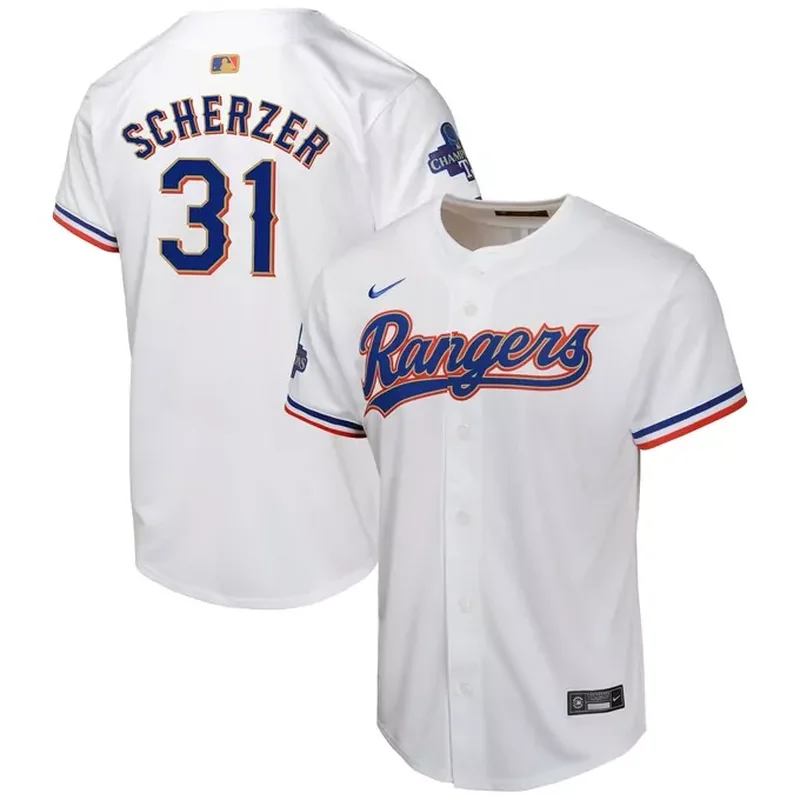 Corey Seager Texas Rangers Womens Home Player Jersey White - Image 3