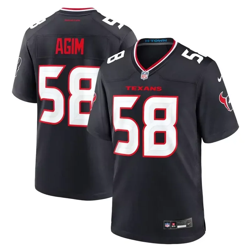 Number 1 Bride Houston Texans Womens Game Jersey Navy - Image 5