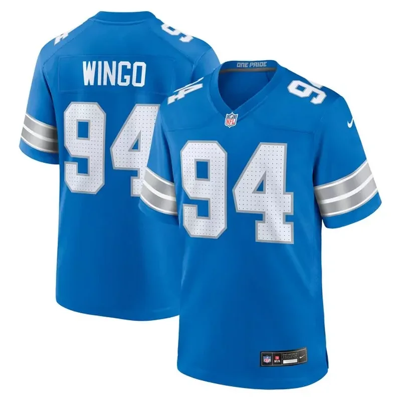 Hogan Hatten Detroit Lions Game Jersey Blue - Image 4