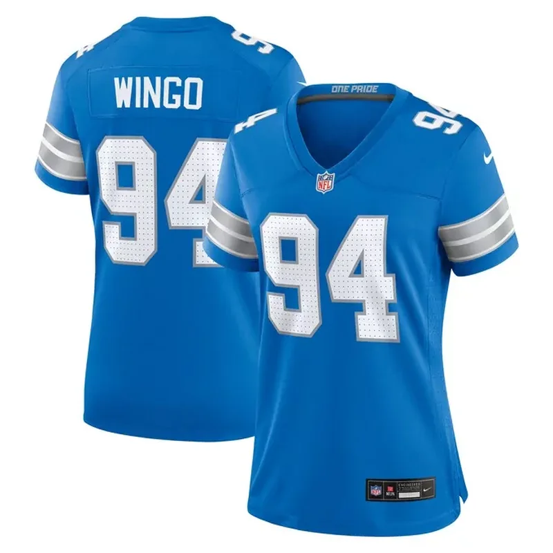 Mekhi Wingo Detroit Lions Womens Team Game Jersey Blue