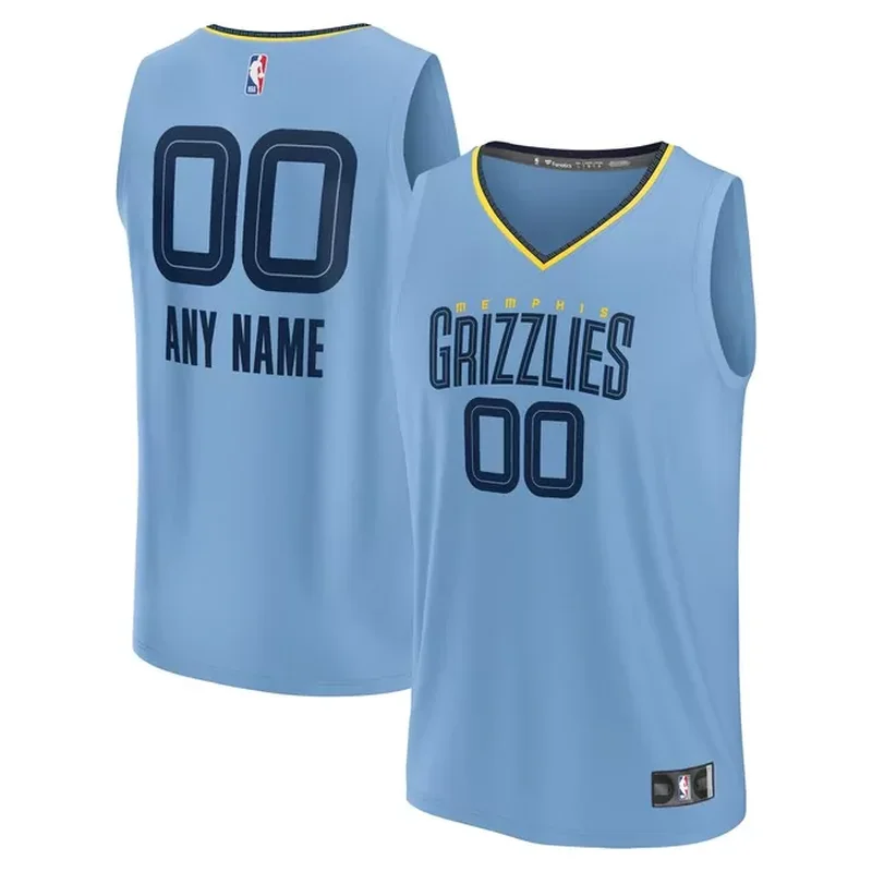 Allen Iverson Memphis Grizzlies 2009/10 Classics Jersey Light Blue - Image 4