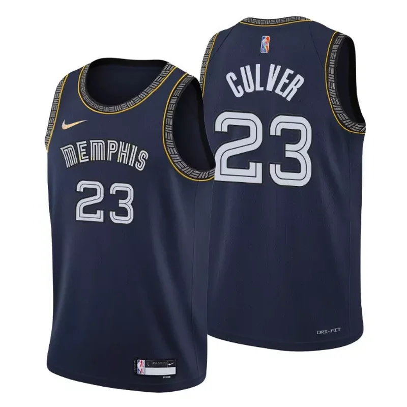 Memphis Grizzlies Xavier Tillman 2 NBA Basketball Team City Navy Jersey Memphis Fans - Image 2