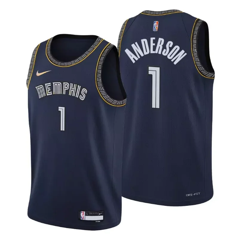 Dillon Brooks Memphis Grizzlies Fast Break Player Jersey - Icon Edition - Navy NBA - Image 5