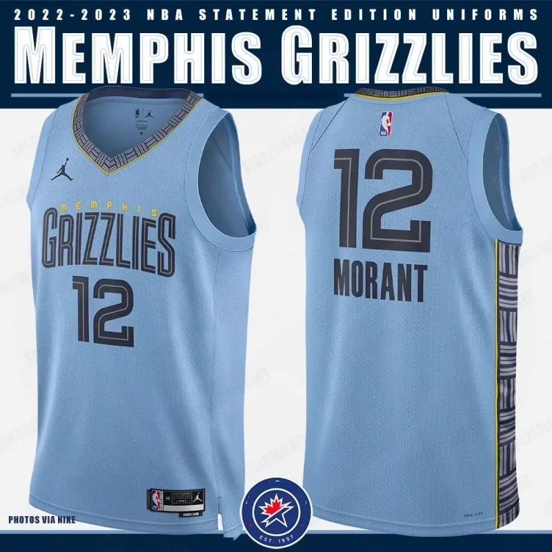 Memphis Grizzlies #21 Tyus Jones 75th Anniversary City Navy Basketball jersey - Image 3